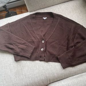Brown cardigan